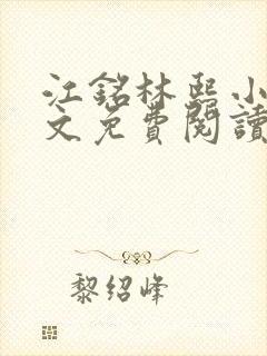 江铭林熙小说全文免费阅读