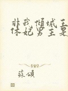 非我倾城王爷要休妃男主是谁