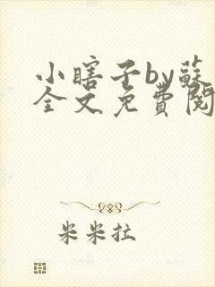 小瞎子by苏软全文免费阅读