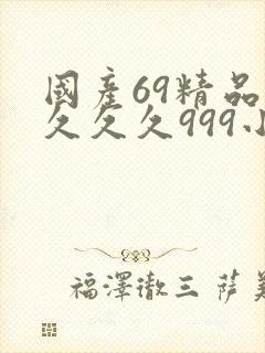 国产69精品久久久久999小说