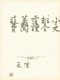 苏莱霍离小说免费阅读全文