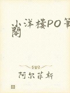 小洋楼PO笔趣阁封面