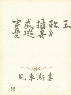 穿成摄政王的侍爱逃妻》封面