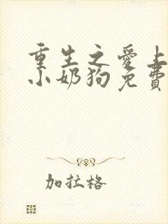 重生之爱上一只小奶狗免费阅读
