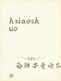 hxiaoshuo封面