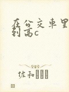 在公交车里c弄到高c