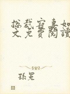 总裁宠妻如命全文免费阅读全文