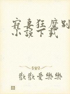 宠妻狂魔别太坏小说下载