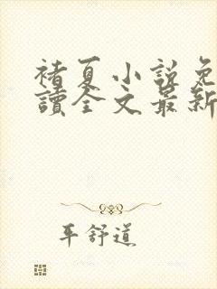 褚夏小说免费阅读全文最新章节封面