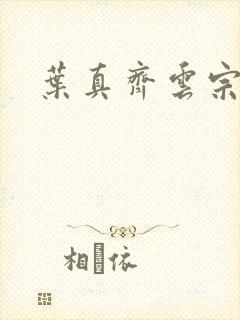叶真齐云宗免费封面