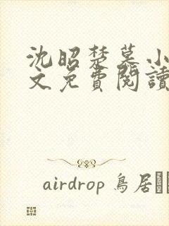 沈昭楚慕小说全文免费阅读