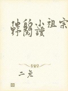他的小祖宗甜又野阅读封面