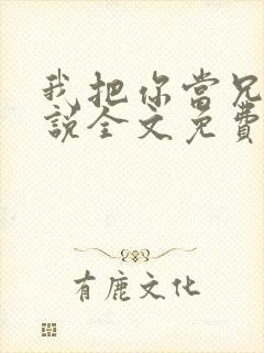 我把你当兄弟小说全文免费阅读