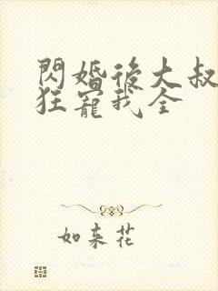 闪婚后大叔每天狂宠我全封面