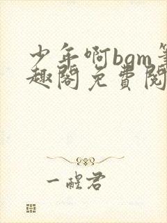 少年啊bgm笔趣阁免费阅读全文下载