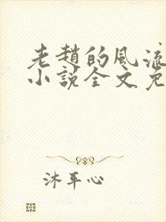 老赵的风流人生小说全文免费阅读