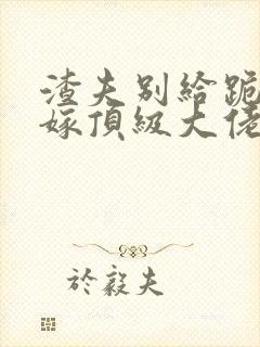 渣夫别给跪夫人嫁顶级大佬