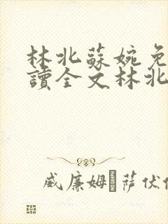 林北苏婉免费阅读全文林北封面