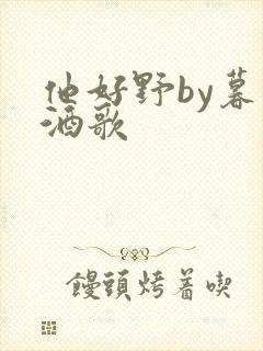 他好野by暮色酒歌封面