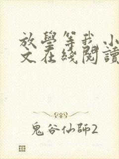 放学等我小说全文在线阅读封面