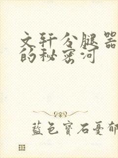 文轩分腿器河马的秘密河