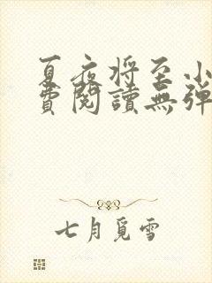 夏夜将至小说免费阅读无弹窗