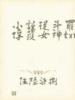 小说从斗罗开始俘获女神txt下载