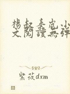 杨叔秦岚小说全文阅读无弹窗封面