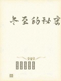 冬至的秘密封面