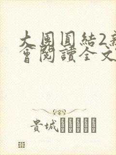 大团圆结2亲情会阅读全文