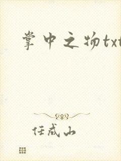 掌中之物txt