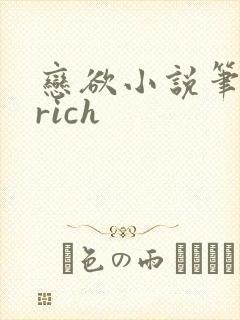 恋欲小说笔趣阁rich