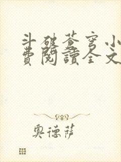 斗破苍穹小说免费阅读全文无弹窗封面
