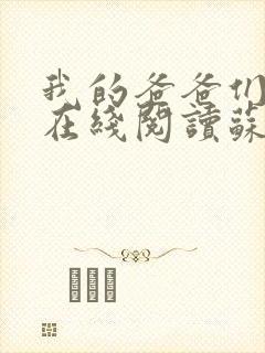 我的爸爸们小说在线阅读苏小雅全文