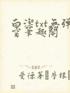 白洁txt无弹窗笔趣阁