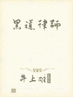 黑道律师封面