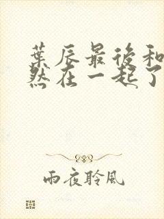 叶辰最后和萧初然在一起了吗