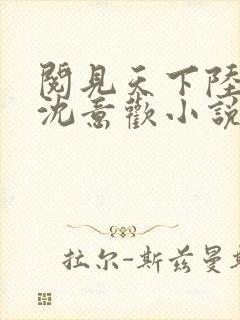 阅见天下陆沉舟沈意欢小说