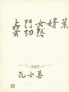 上门女婿叶辰,萧初然封面