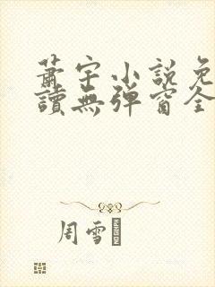 萧宇小说免费阅读无弹窗全文