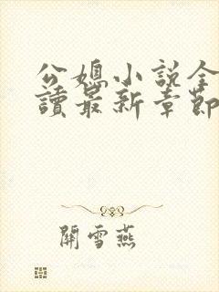 公媳小说全文阅读最新章节内容