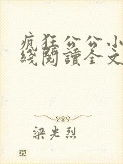 疯狂公公小说在线阅读全文免费