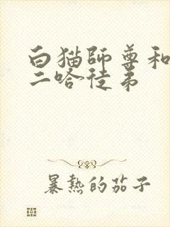 白猫师尊和他的二哈徒弟