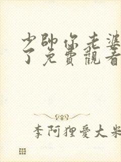 少帅你老婆又跑了免费观看完整版