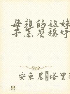 母亲的姐妹的儿子怎么称呼