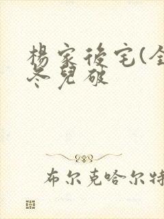 杨家后宅(全)冬儿破