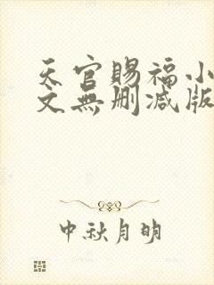 天官赐福小说全文无删减版