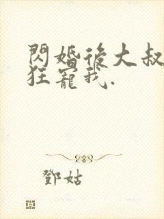 闪婚后大叔每天狂宠我.封面