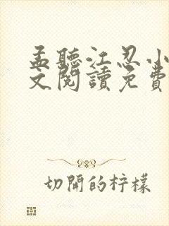 孟听江忍小说全文阅读免费