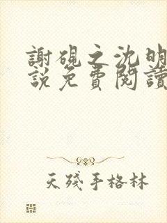 谢砚之沈明澜小说免费阅读最新章节封面